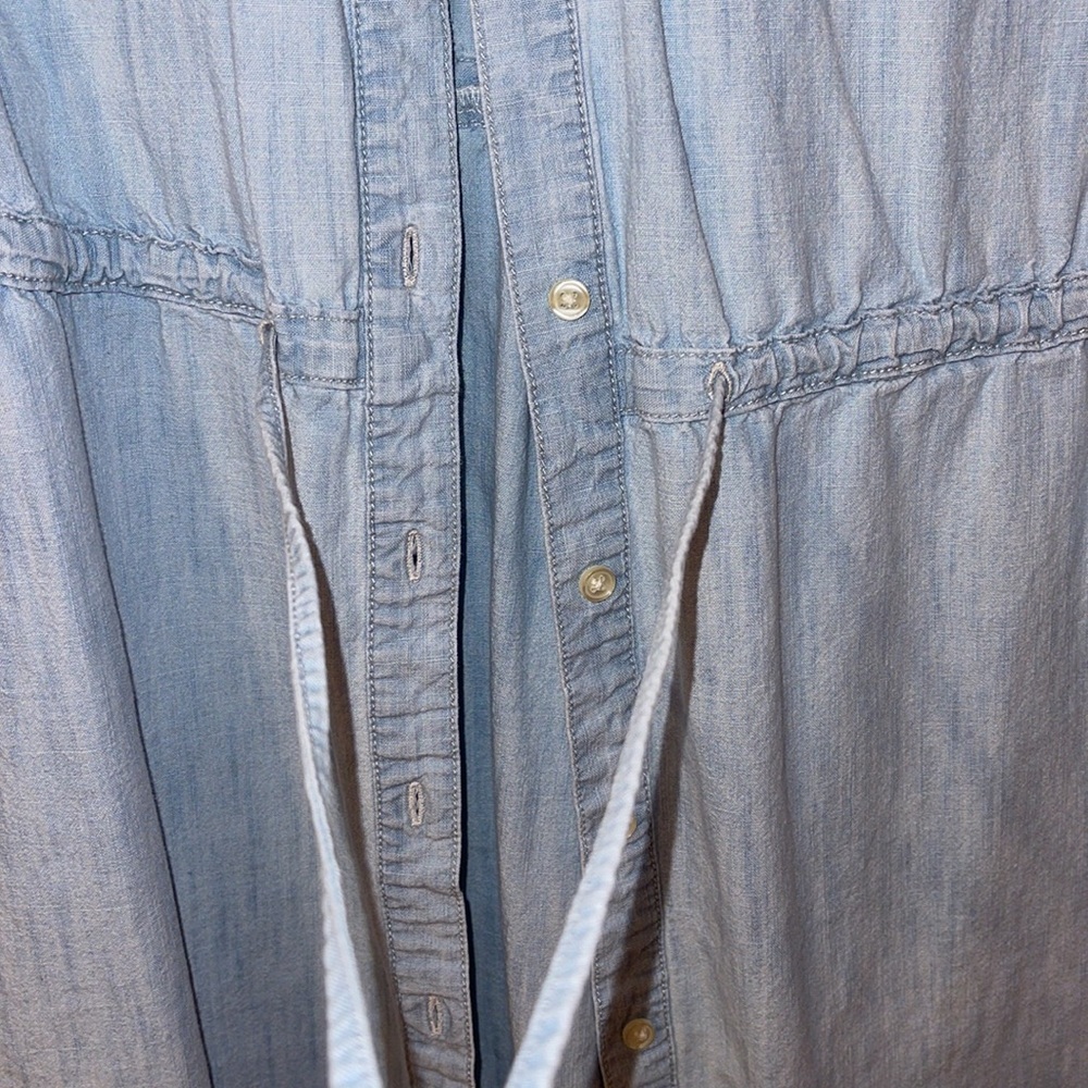 Old Navy denim button up dress size small - Picture 2 of 4